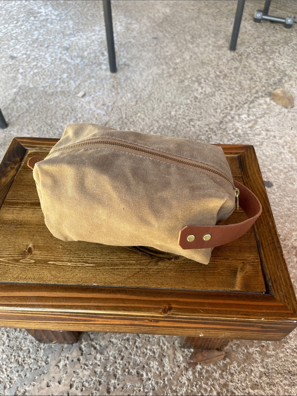 Blue Claw Co. "Duck Island" Waxed Canvas Dopp Kit Toiletry Bag - Made in USA